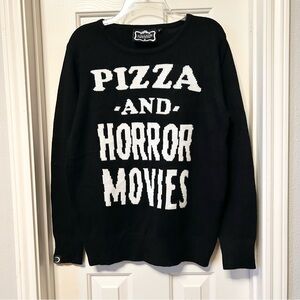 Killstar Pizza and Horror Movies Sweater